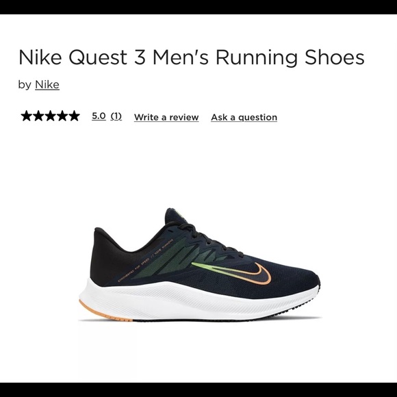 Nike Quest 3 Mens Running Shoe Sneaker 